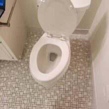 Crooked toilet