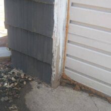 Sealing garage shut with spray foam