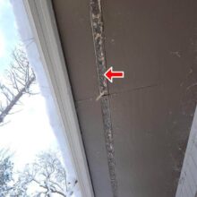 Clogged soffit vents