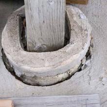 Lifting and cracking in deck footings