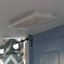 Air Register not secured to ceiling properly