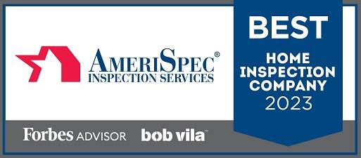 Banner announcing that AmeriSpec is the best home inspection company in 2023 according to Forbes and Bob Vila