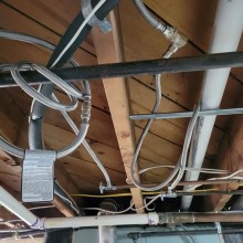 Yikes! Fixture supply lines being used directly off the main water feed