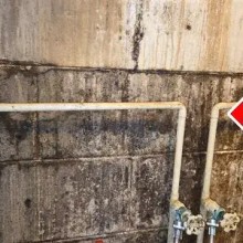 High levels of moisture and current leaking