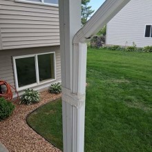 Not recommended way to attach gutters